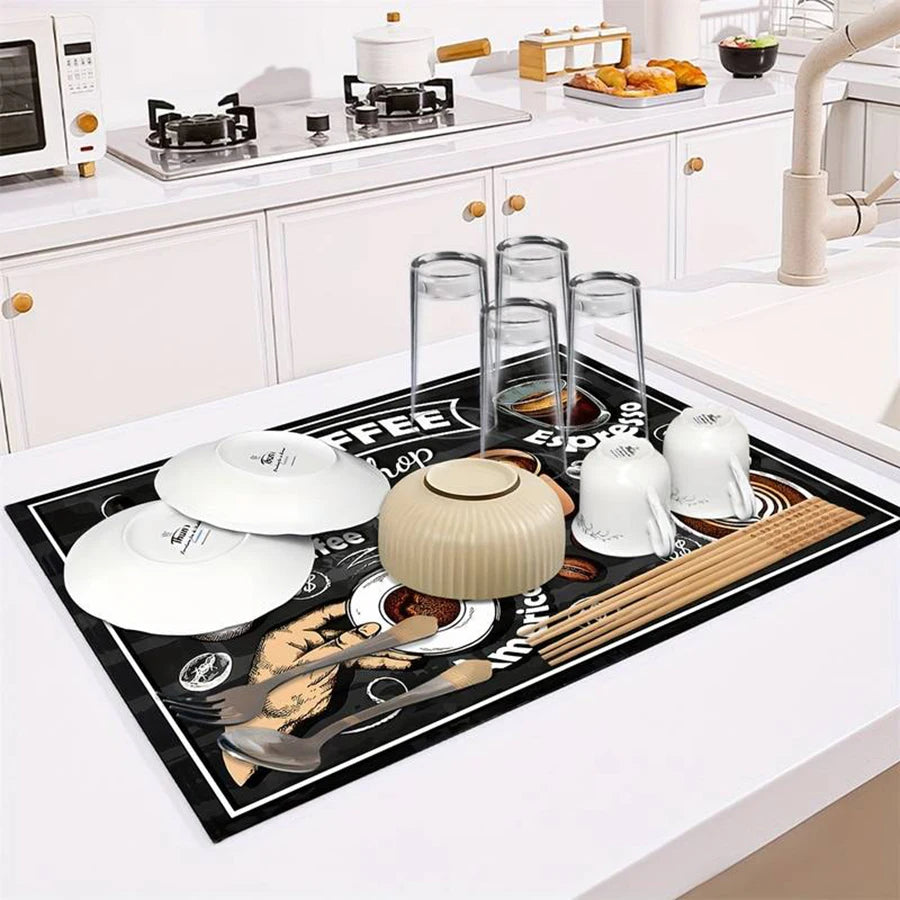 Coffee Machine Absorbent Drying Mat