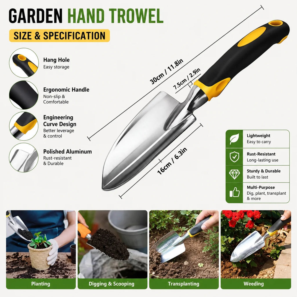 Stainless Steel Gardening Trowel