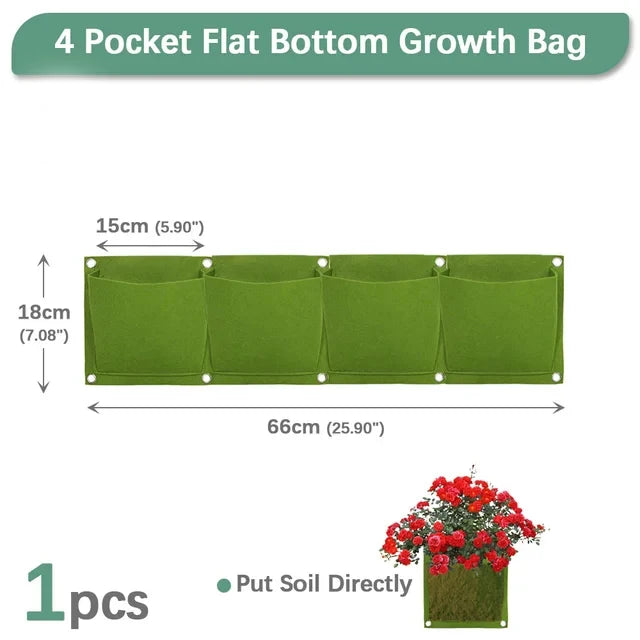 Vertical Wall Planter Grow Bag