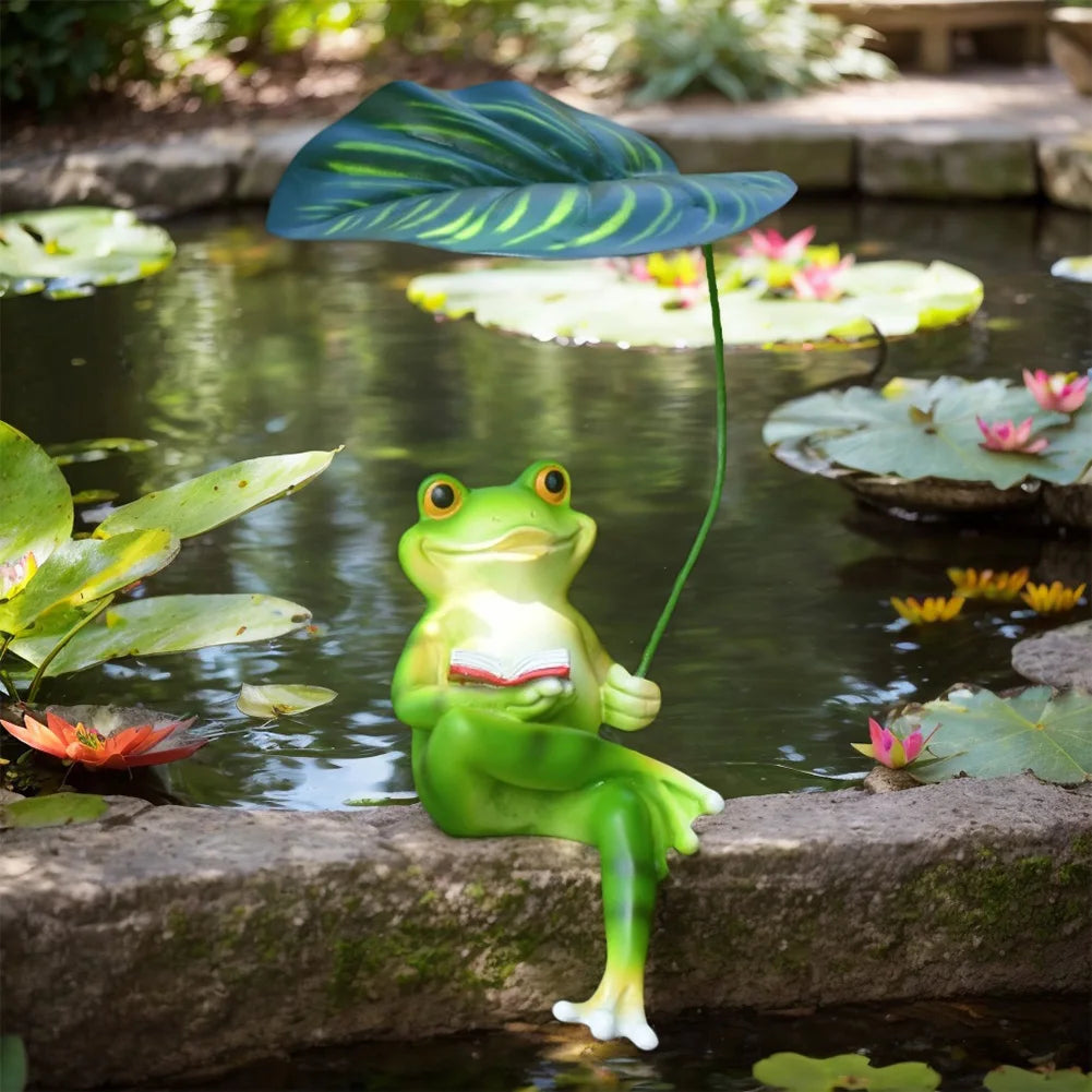 Funny Frog Garden Statue
