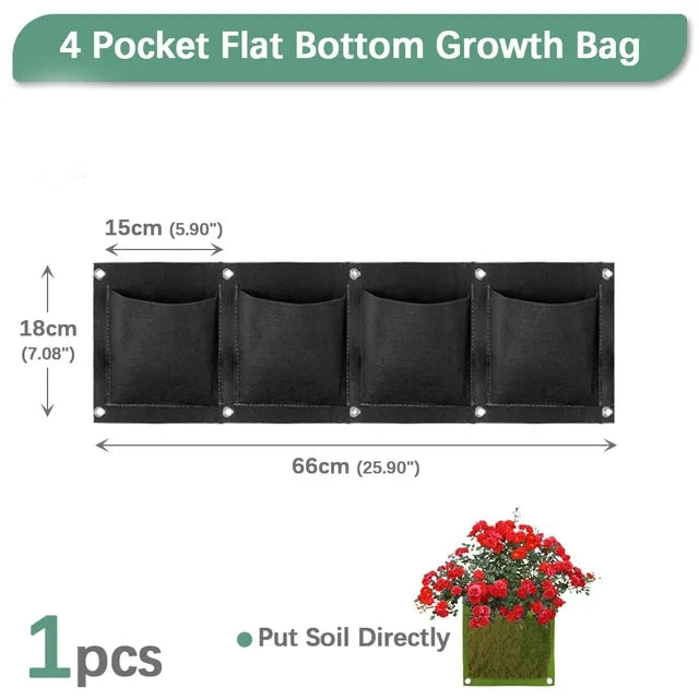 Vertical Wall Planter Grow Bag