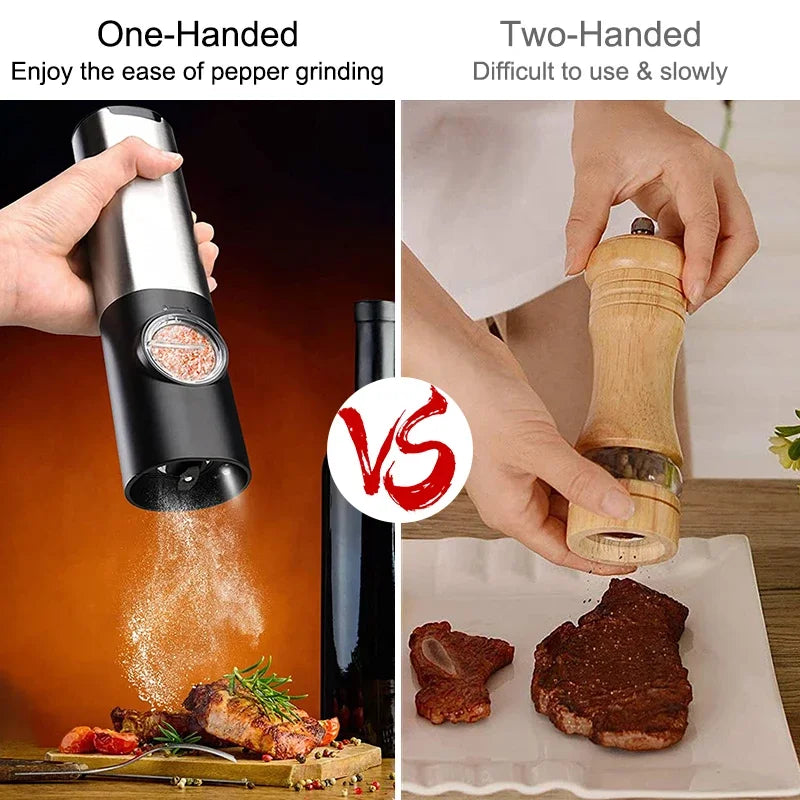 Electric Salt & Pepper Grinder Set (USB Rechargeable)