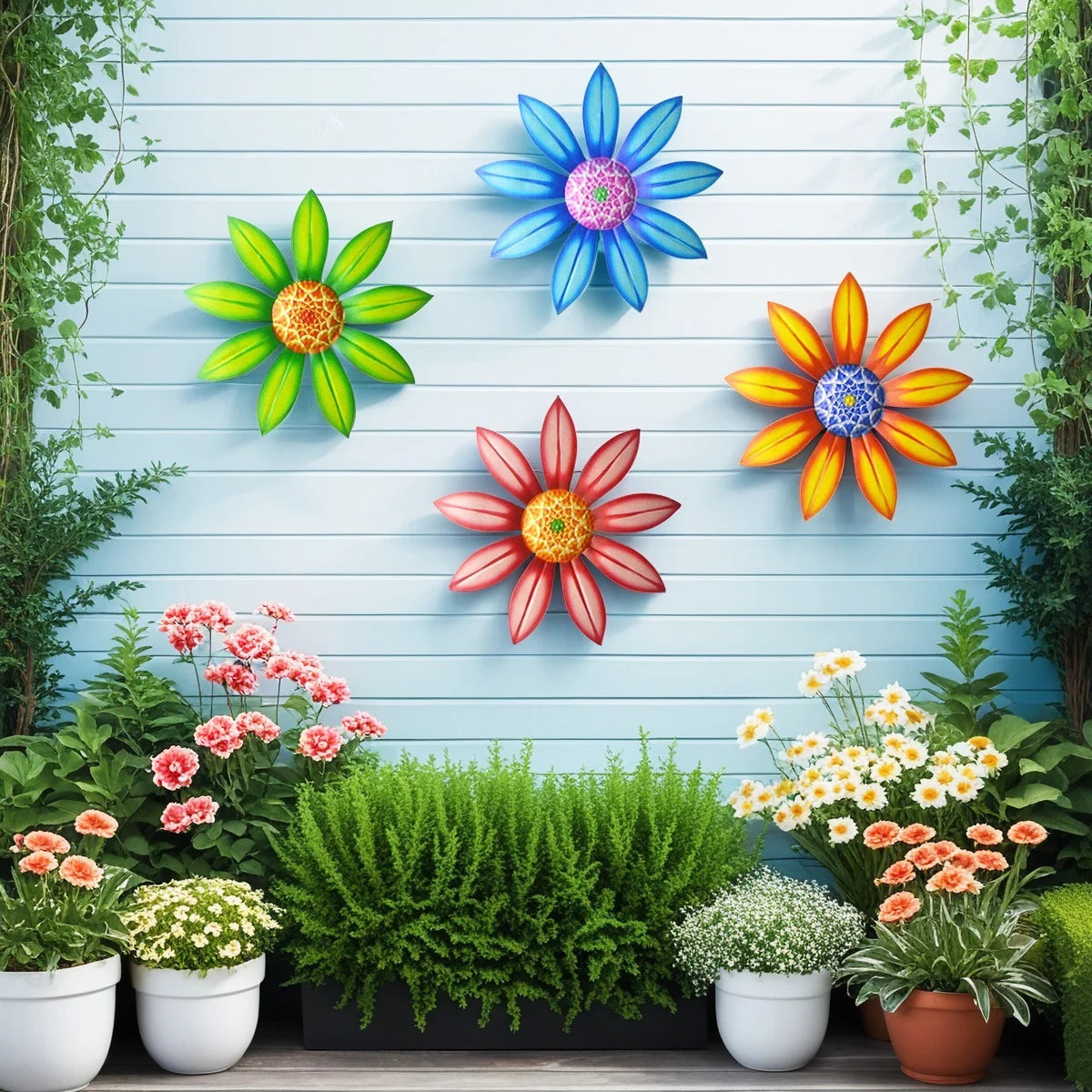 Metal Sunflower Wall Art