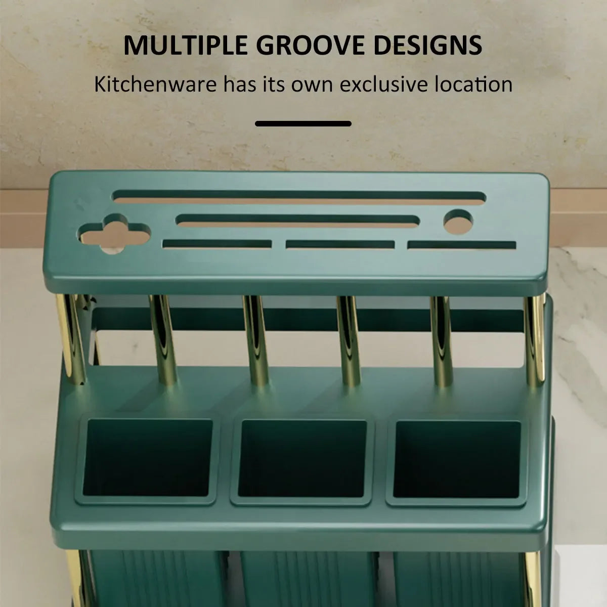 Kitchen Knife & Utensil Organizer Rack