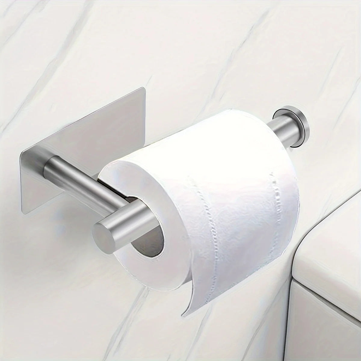 Self-Adhesive Stainless Steel Toilet Paper Holder