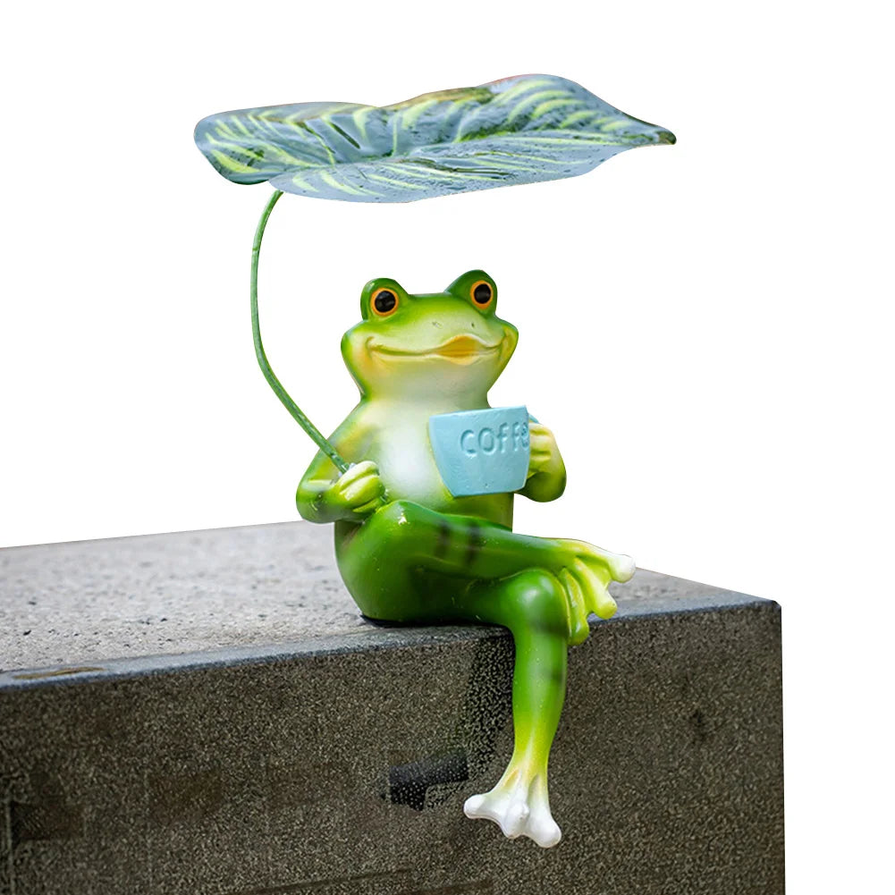 Funny Frog Garden Statue