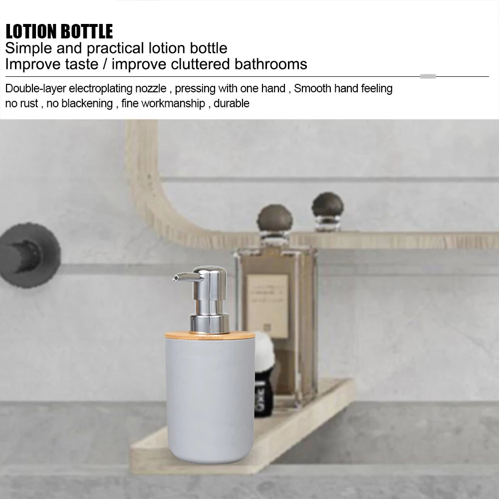 6-Piece Bamboo Bathroom Accessories Set