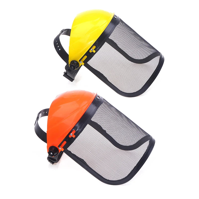 Garden Safety Helmet with Full Face Mesh Visor