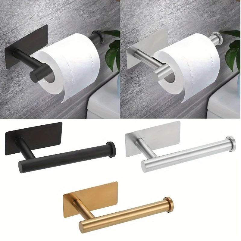 Self-Adhesive Stainless Steel Toilet Paper Holder