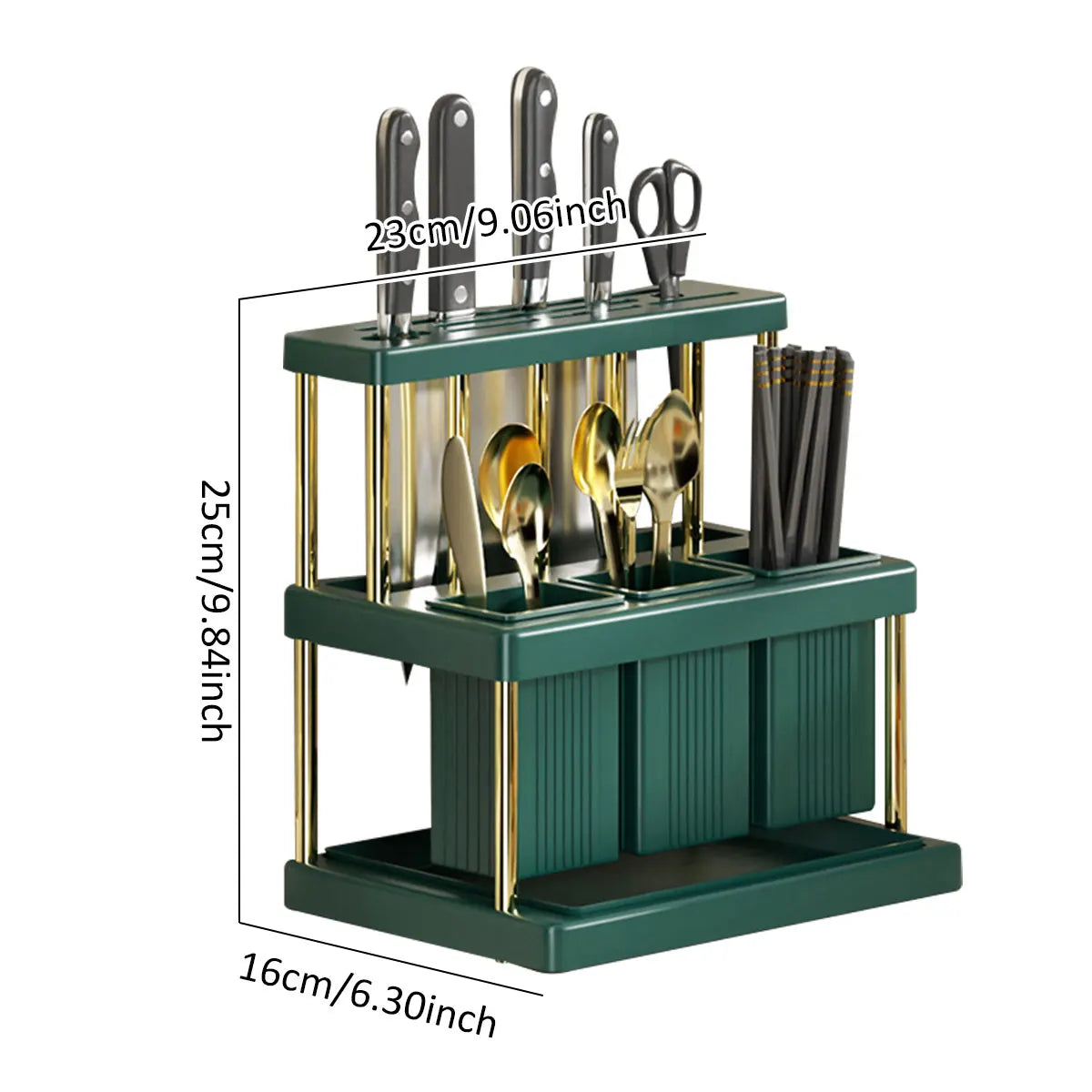 Kitchen Knife & Utensil Organizer Rack