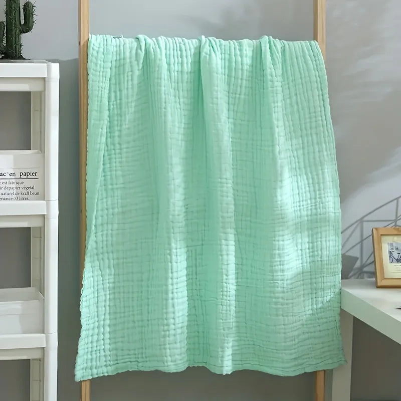6-Layer Cotton Muslin Blanket – Lightweight & Breathable for All Seasons