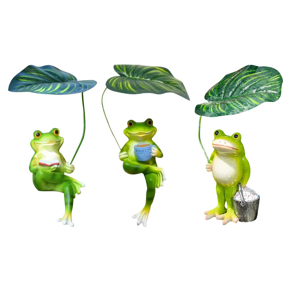 Funny Frog Garden Statue