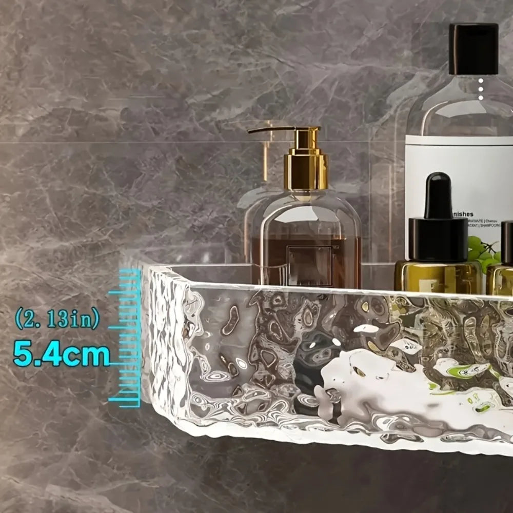 Wall-Mounted Corner Bathroom Shelf