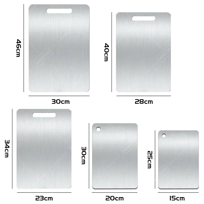 Double-Sided Stainless Steel Cutting Board