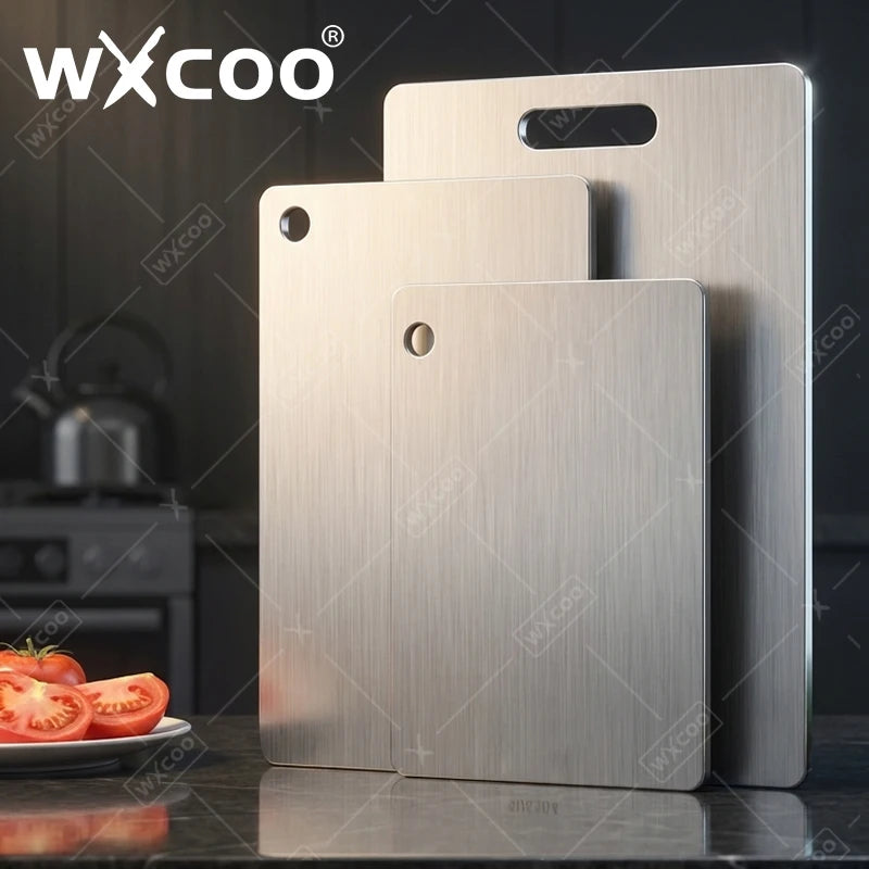 Double-Sided Stainless Steel Cutting Board