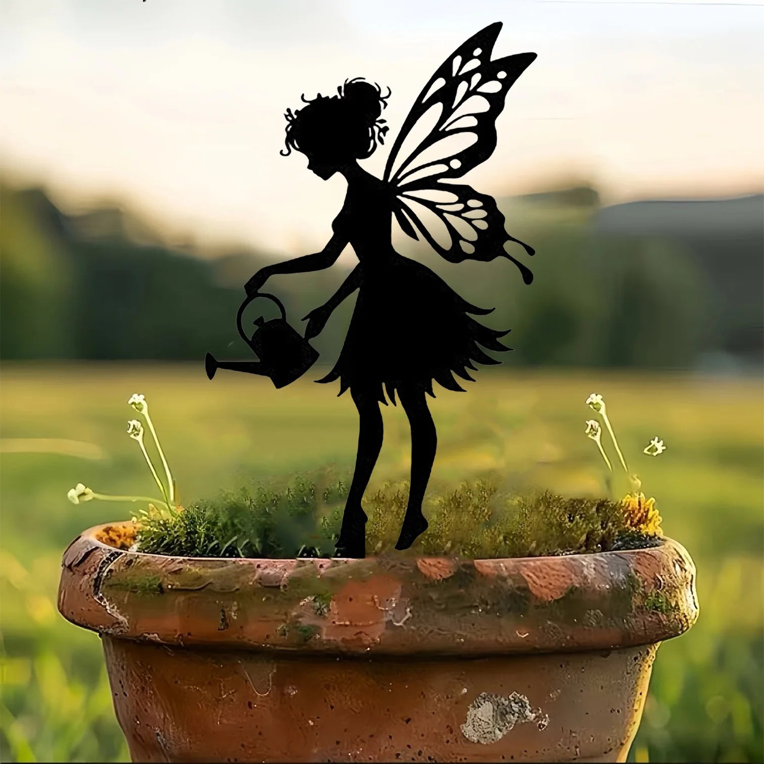 Metal Fairy Garden Wall Decoration
