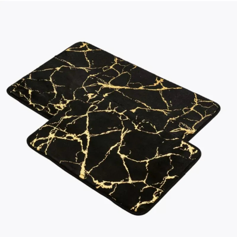 Marble Microfiber Bathroom Mat