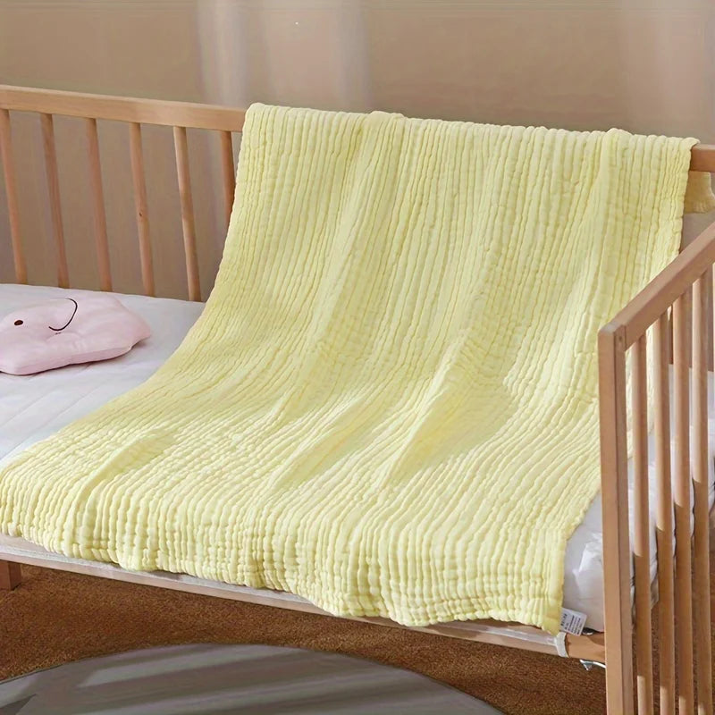 6-Layer Cotton Muslin Blanket – Lightweight & Breathable for All Seasons