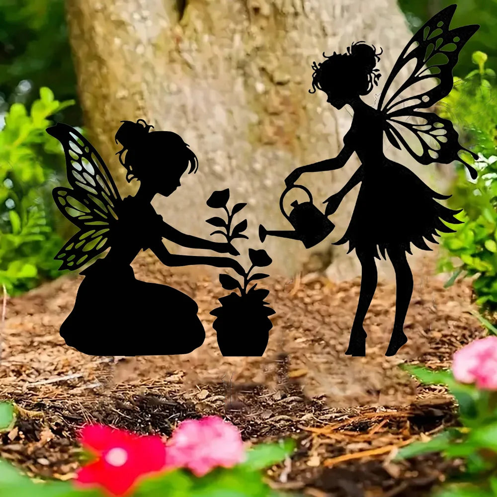 Metal Fairy Garden Wall Decoration