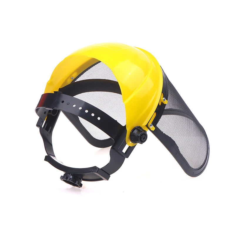Garden Safety Helmet with Full Face Mesh Visor