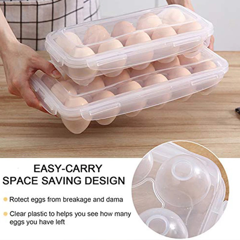 Stackable Egg Storage Container with Lid