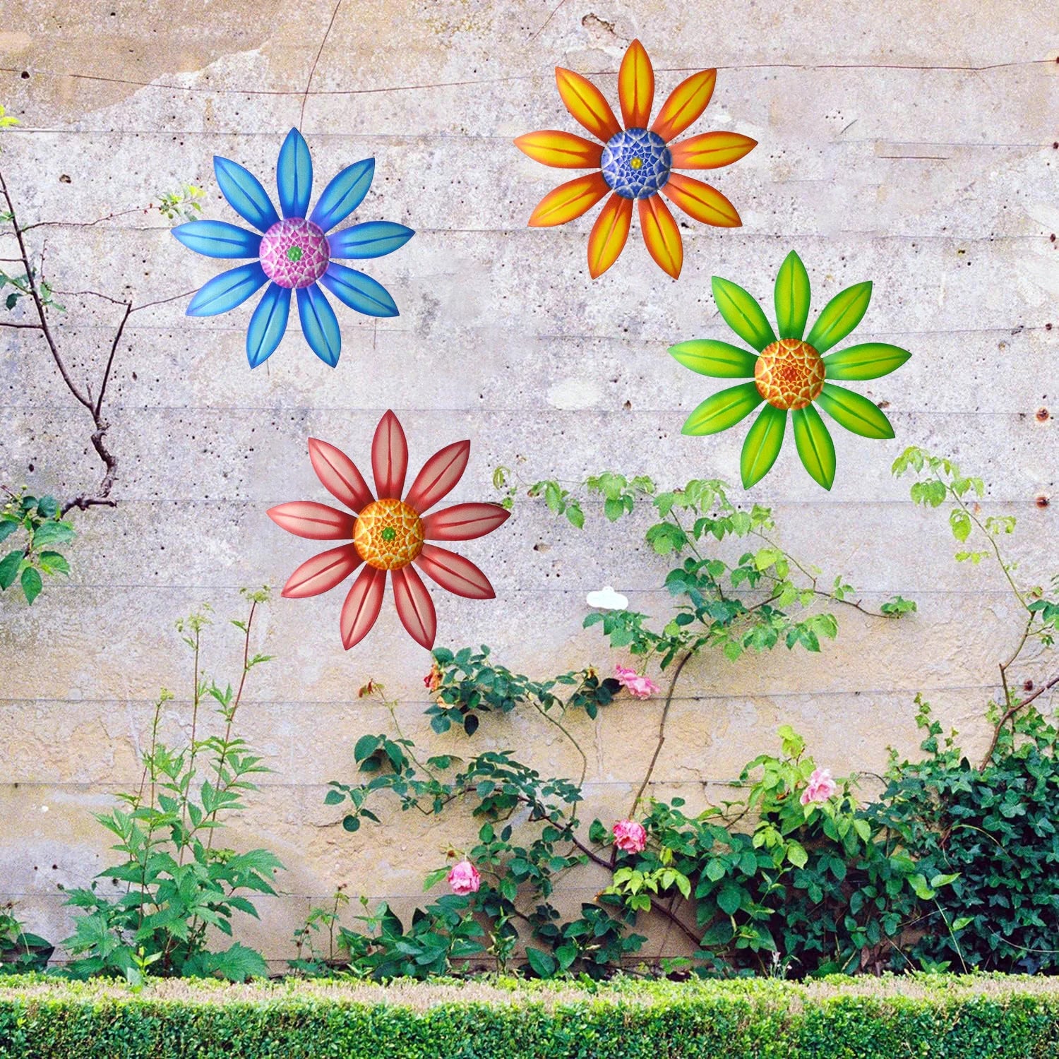 Metal Sunflower Wall Art