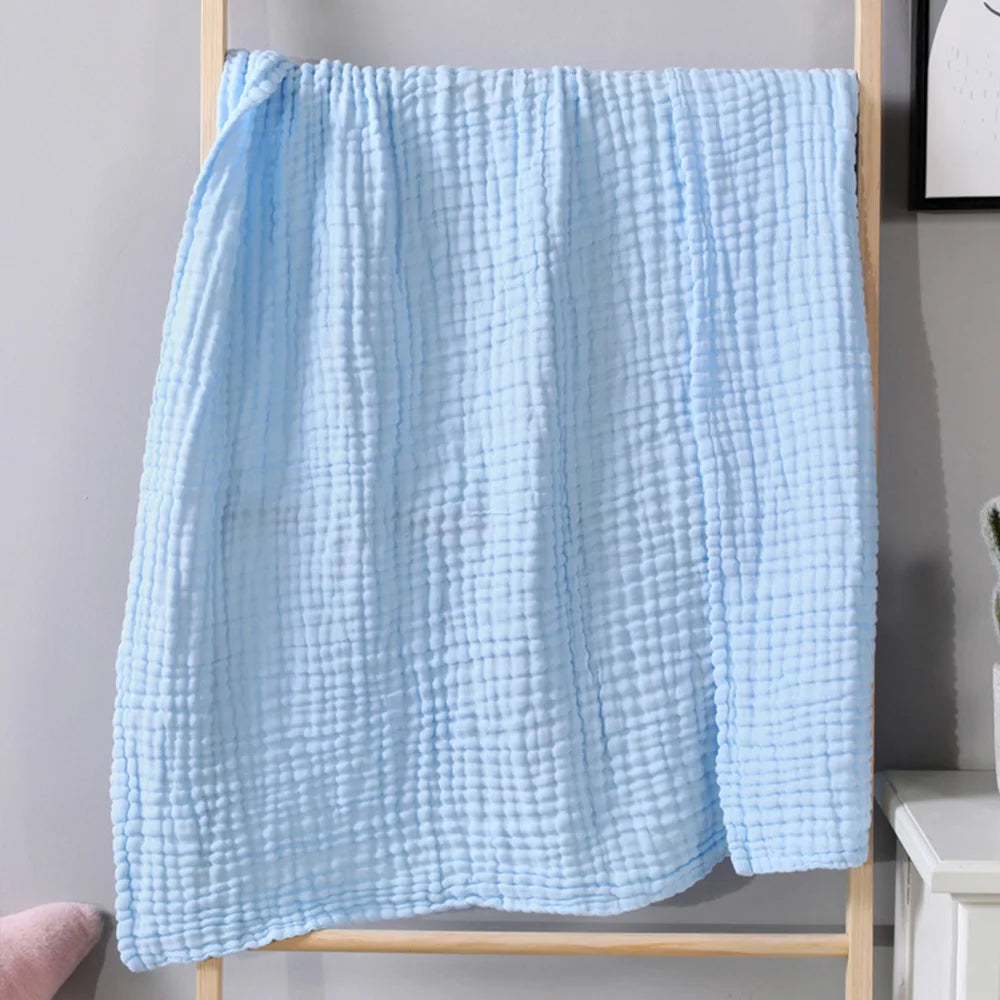 6-Layer Cotton Muslin Blanket – Lightweight & Breathable for All Seasons