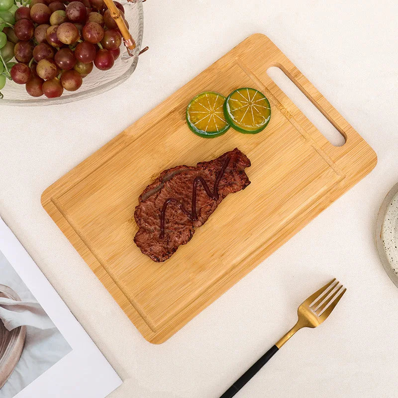 Natural Bamboo Cutting Board – Double-Sided Chopping Board