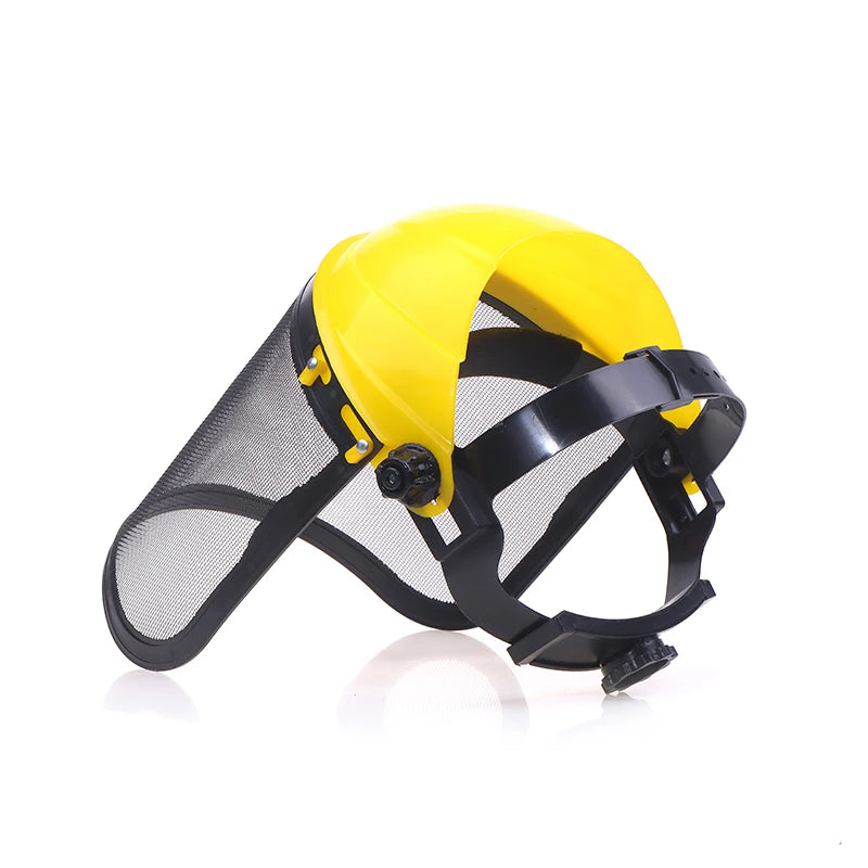 Garden Safety Helmet with Full Face Mesh Visor