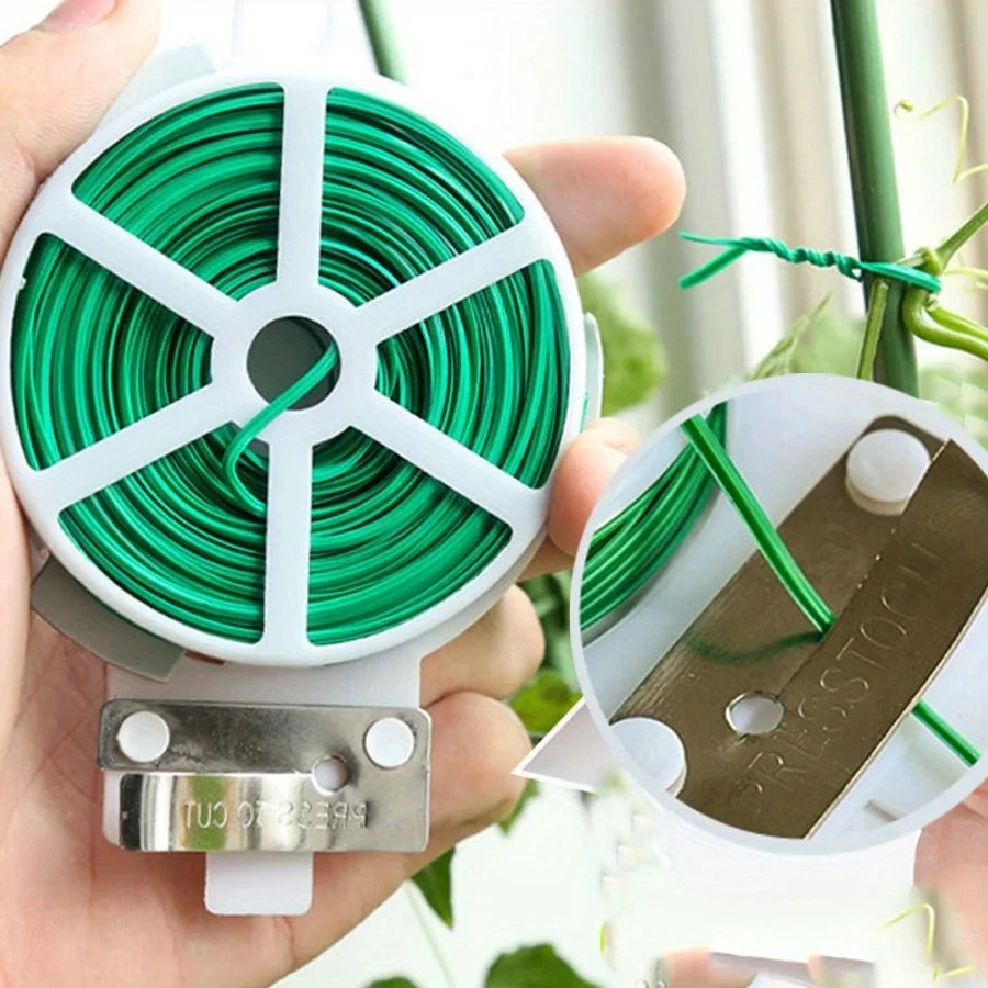 Garden Twist Ties with Built-in Cutter
