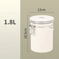 Stainless Steel Airtight Coffee Storage Canister with Measuring Spoon
