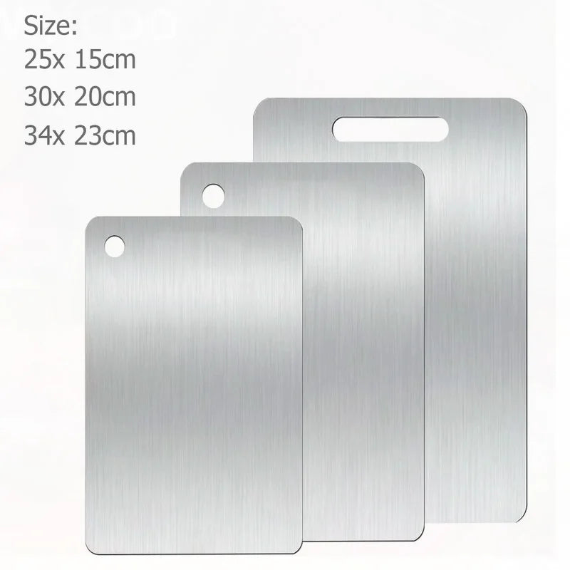Double-Sided Stainless Steel Cutting Board