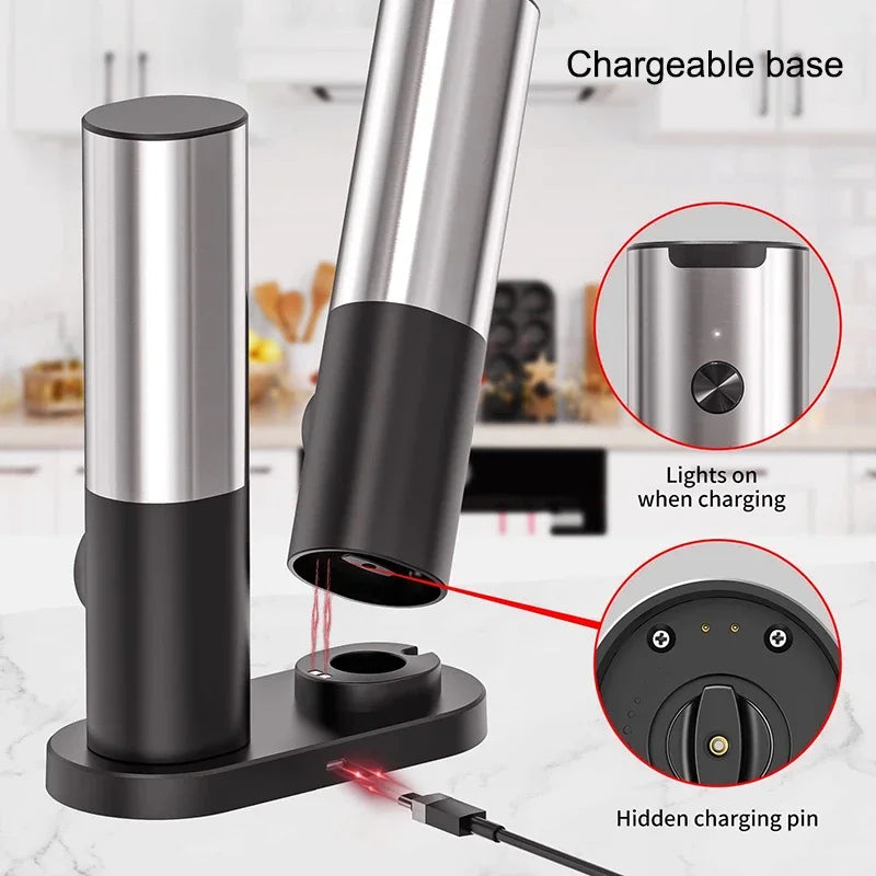 Electric Salt & Pepper Grinder Set (USB Rechargeable)