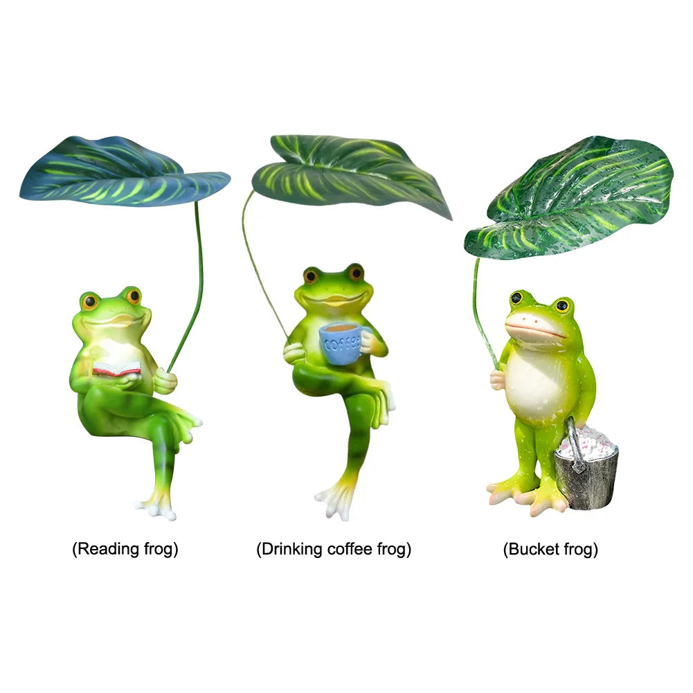 Funny Frog Garden Statue