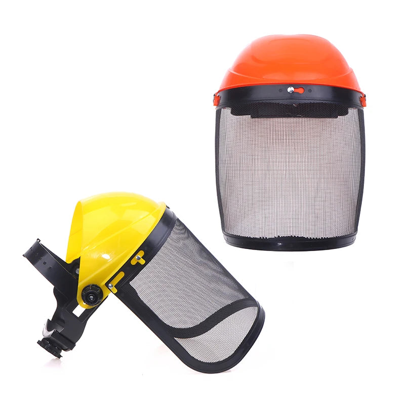Garden Safety Helmet with Full Face Mesh Visor
