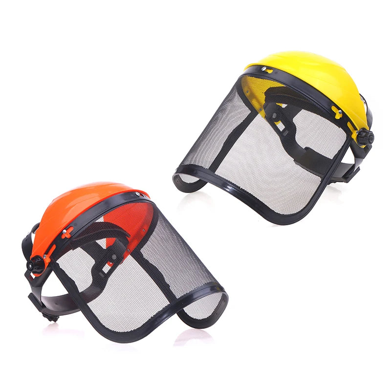 Garden Safety Helmet with Full Face Mesh Visor