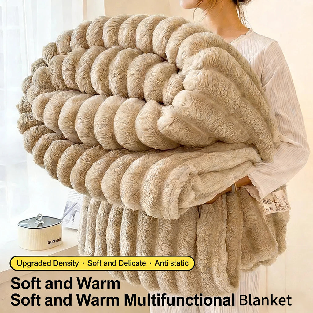 Luxury Plush Flannel Blanket – Soft & Warm for Bed, Sofa & Travel