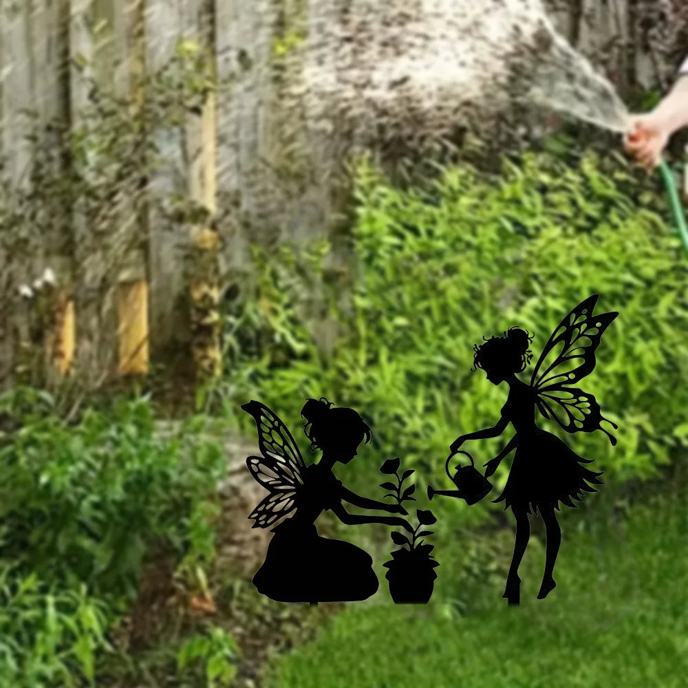 Metal Fairy Garden Wall Decoration